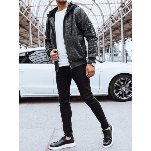 DStreet Men&amp;#039;s insulated zippered sweatshirt, dark gray Slike