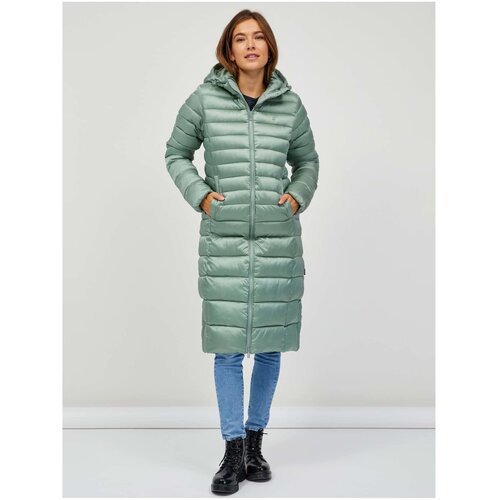 SAM73 Light Green Women's Quilted Coat with Hood SAM 73 Kumi - Women Cene