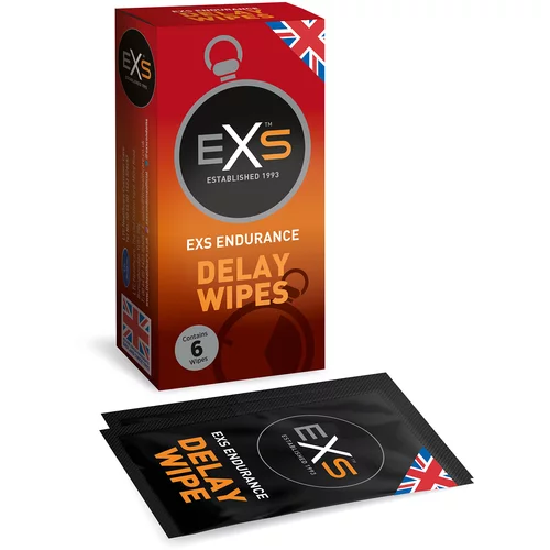 EXS delay wipes 6 pack