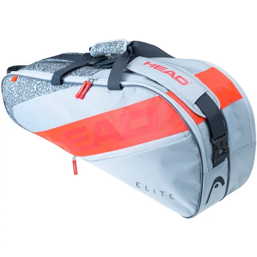 Head Elite 6R Grey/Orange Racquet Bag