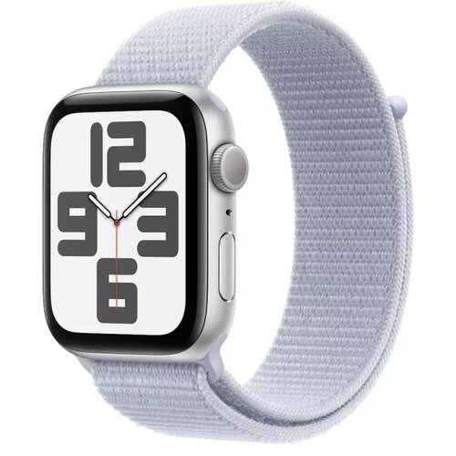 Apple Watch SE GPS 40mm Silver Aluminium Case with Blue Cloud Sport Loop Slike