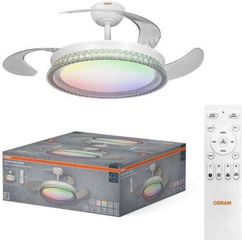 Osram LED RGB prigu&scaron;iva svetiljka sa ventilatorom CIERZO LED/35W/230V 3000-6500K + daljinski upravljač Cene