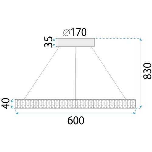 Toolight Viseća LED lampa APP1512-CP crna Slike