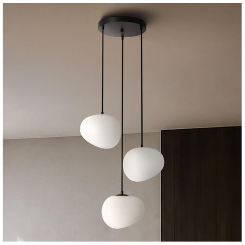 Brilagi Luster na sajli PEBBLES 3xE27/40W/230V prečnik 42 cm crna Cene