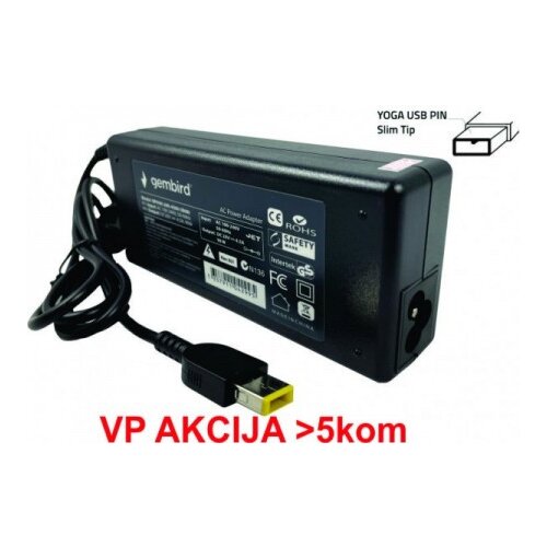 Gembird NPA40 200 2250 IB01 punjač za laptop 40W 20V 2.25A, USB Yellow PIN 778 Alt=IB04 Slike