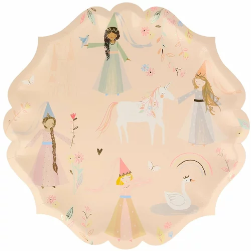 Meri Meri Papirnati jednokratni tanjuri u setu 8 kom princess –