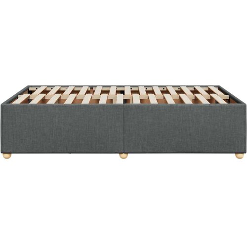 VidaXL Okvir kreveta tamnosivi 120 x 190 cm od tkanine Slike