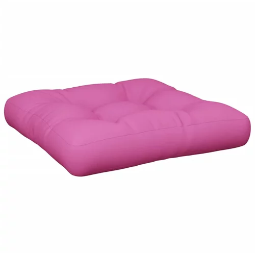 vidaXL Blazina za kavč iz palet roza 50x50x12 cm blago