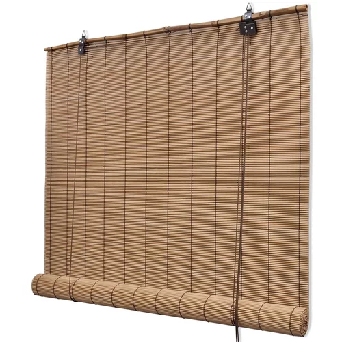 vidaXL roleta za zatemnitev rjavi bambus 150 x 220 cm