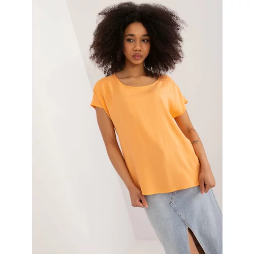 Fashion Hunters Light orange viscose blouse SUBLEVEL