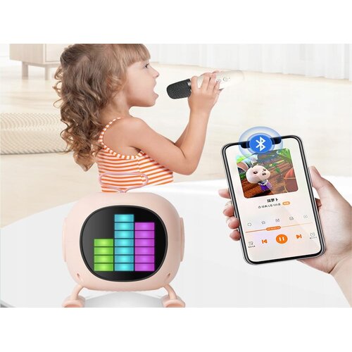  Aku. bluetooth 5.3 karaoke zvučnik sa mikrofonom led rgb usb Slike