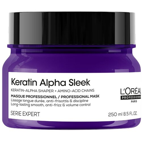 L&amp;acute;Or&amp;eacute;al Paris L&amp;#039;Oreal Professionnel Keratin Alpha Sleek maska za kosu 250 ml Slike