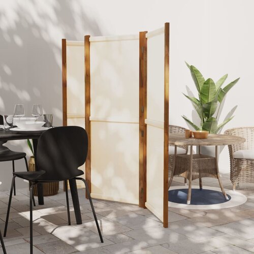 vidaXL Paravan 4-delni kremno bel 280x180 cm Cene