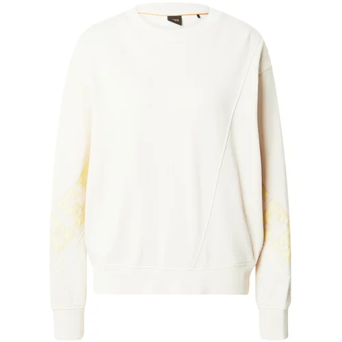 BOSS Orange Sweater majica 'Eprep' ecru/prljavo bijela / pastelno žuta