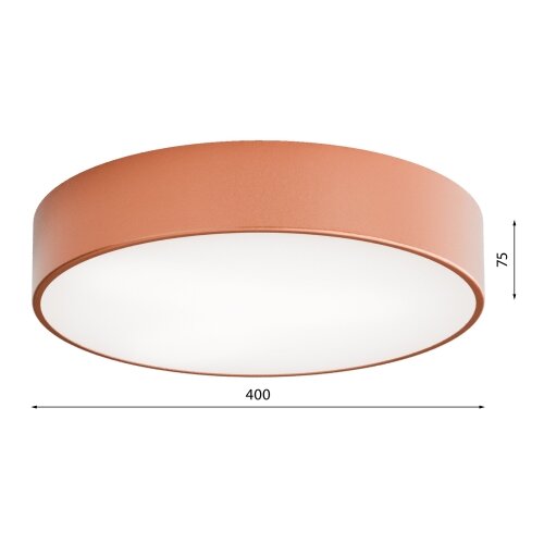  plafonska lampa sa senzorom cleo 3xE27/24W/230V, prečnik 40 cm, bakrena Slike
