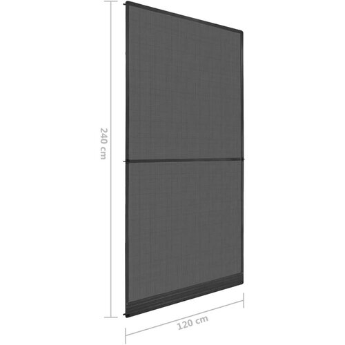  Zaslon za insekte s čepom Antracit i crna 120 x 240 cm - Antracit 120 x 240 cm Slike