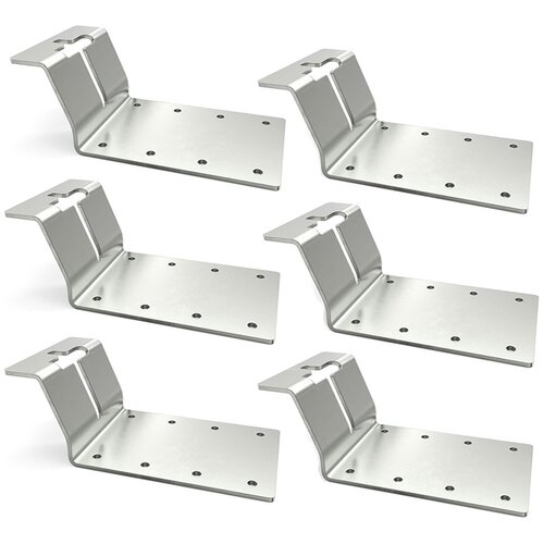 INF 6 pakiranj Heavy Duty T-Post nosilec za lesen drog Silver, (21383655) Slike