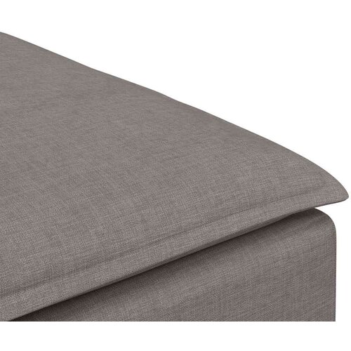  Modularni kauč s podnožjem sivo-smeđi 100x100x48 cm - Sivo-smeđa tabure Slike