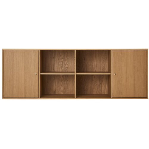 Hammel Furniture Nizka stenska komoda v hrastovem dekorju v naravni barvi 176x61 cm Mistral &amp;ndash; Slike