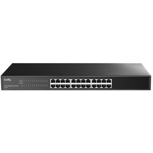 Cudy GS1024 24-Port 10/100/1000M Switch,24 x Gbit RJ45 port, rackmount (alt. PFS3024-24) Cene
