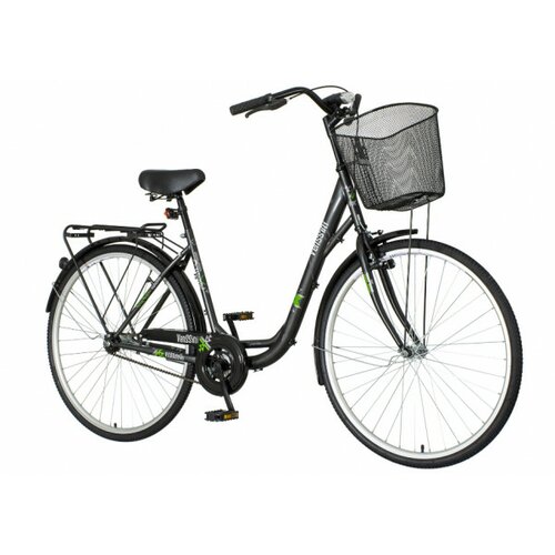 Venssini ženski bicikl DIAM282KK08 28.3/8'/19' diamante tamno sivo-zelena Cene