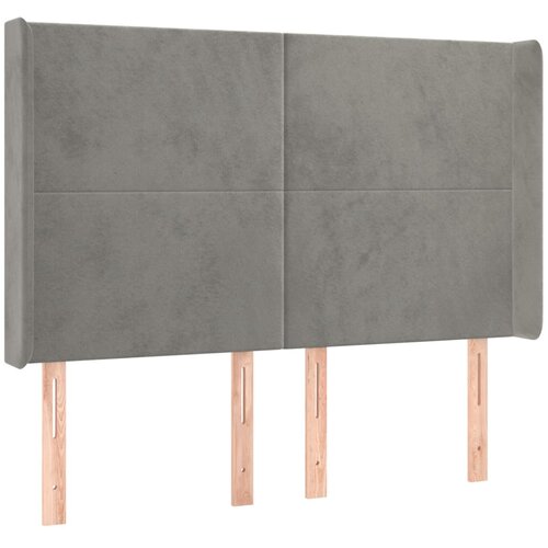  LED uzglavlje svjetlosivo 147 x 16 x 118/128 cm bar&amp;scaron;unasto Slike