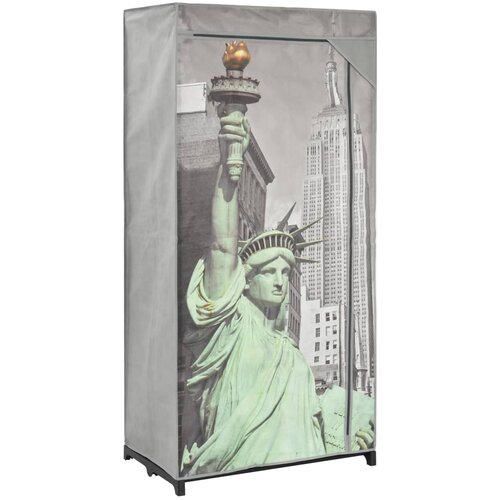 VidaXL Garderobna omara New York 75x45x160 cm iz blaga Slike