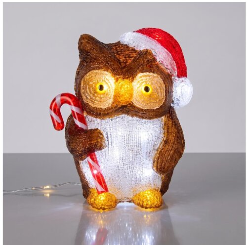  LED spolja&amp;scaron;nja božićna dekoracija 32xLED/3xAA 24 cm IP44 sova Slike