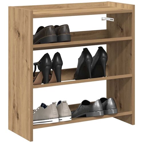 vidaXL Regal za čevlje artisan hrast 60x25x62 cm inženirski les Cene