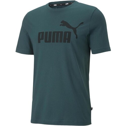 Puma Majice brez rokavov Essential Logo Zelena Slike