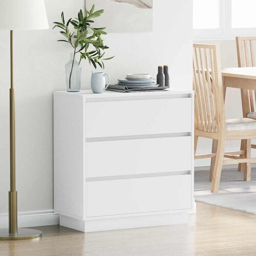  Noćni ormar Bijelo 71 x 34,5 x 75 cm Konstruirano drvo Cijene