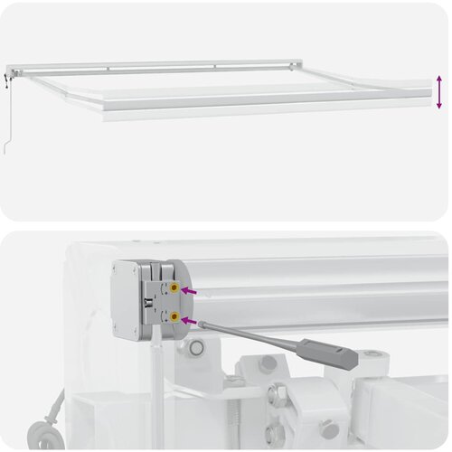 Tenda na automatsko uvlačenje smeđa 450 x 300 cm Slike