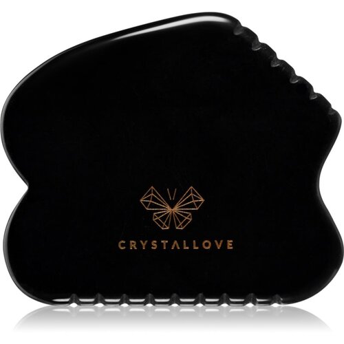 Crystallove Black Obsidian Contour Gua Sha pripomoček za masažo 1 kos Cene
