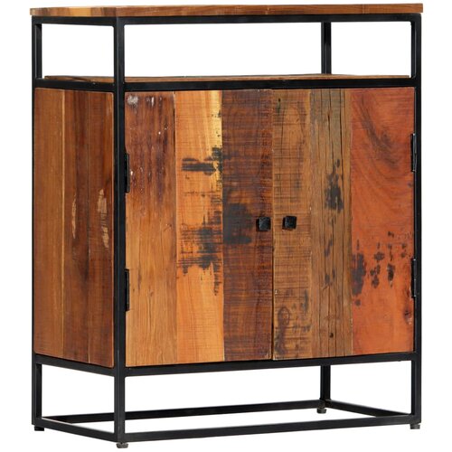 VidaXL Stranska omarica 60x35x76 cm trden predelan les in jeklo Slike