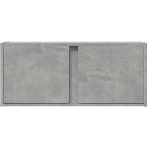 vidaXL Zidni TV ormarić s LED svjetlima siva boja betona 80x31x35 cm Cene