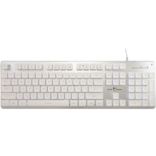 WHITESHARK Tachi GK-003241 gaming tipkovnica, US, bijela Slike