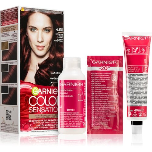 Garnier color Sensation trajna barva za lase 40 ml odtenek 4,60 Intense Dark Red Cene