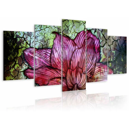  Slika - Flowery stained glass 200x100