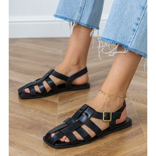 D/CEO Black closed gladiator sandals Neferta Slike