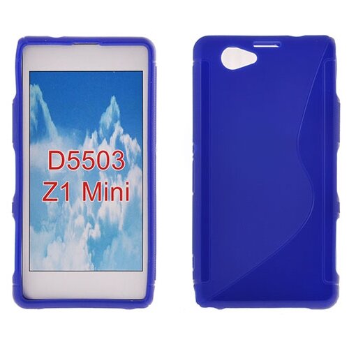  Silikonski ovitek SONY Xperia Z1 mini D550 moder Slike