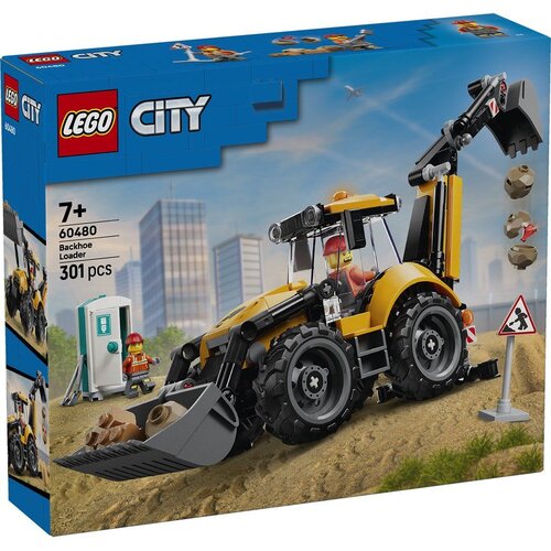 Lego City Yellow Backhoe Loader 60480 Cene