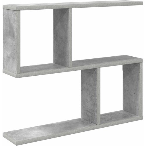 vidaXL Stenska polica Betonsko siva 60 x 12 x 50,5 cm Inženirski les, (5000307213) Cene