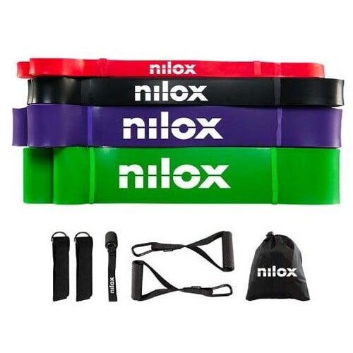 Nilox Set elastičnih trakov za fitnes z odpornostjo 6-56kg, (5000510994) Cene