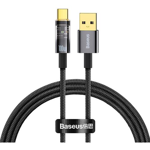 Baseus Explorer, kabel USB v USB-C, 100 W, 1 m (črn), (20627807) Cene