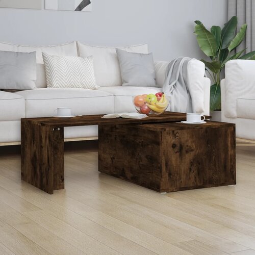  Stolić za kavu boja hrasta 150 x 50 x 35 cm konstruirano drvo Slike
