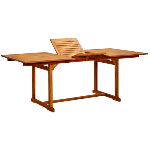 vidaXL vrtna jedilna miza (150-200)x100x75 cm trden akacijev les Cene