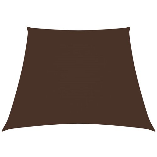 VidaXL Senčno jadro oksford blago trapez 3/4x2 m rjavo Slike