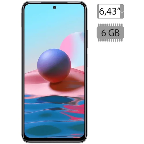 Xiaomi Smartphone 6.43”,Dual SIM,Octa Core 2.05GHz,RAM 6GB,64Mpx – Redmi Note 10S 6GB/128GB White