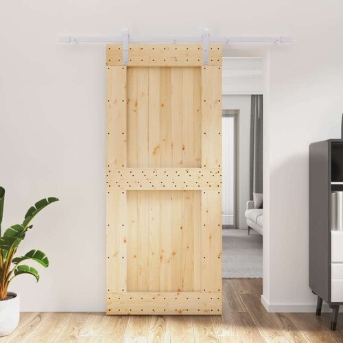  Klizna vrata s priborom za montažu 90 x 210 cm masivna borovina Cijene
