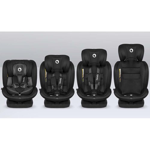 Lionelo avtosedež Bastiaan i-Size 0-36 kg (40-150 cm) 360, Black Carbon Slike